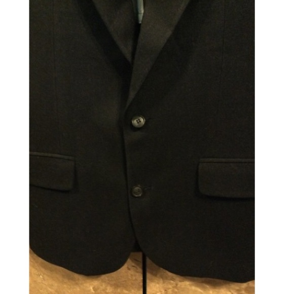 NINO CERRUTI Striped Pattern Blazer, Tailored Jacket, Made in USA, Men's Size M unclear navy blue type Vintage Second Hand main image 0